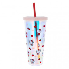 HELLO KITTY PRETTY IN PINK: BEAKER & STRAW
